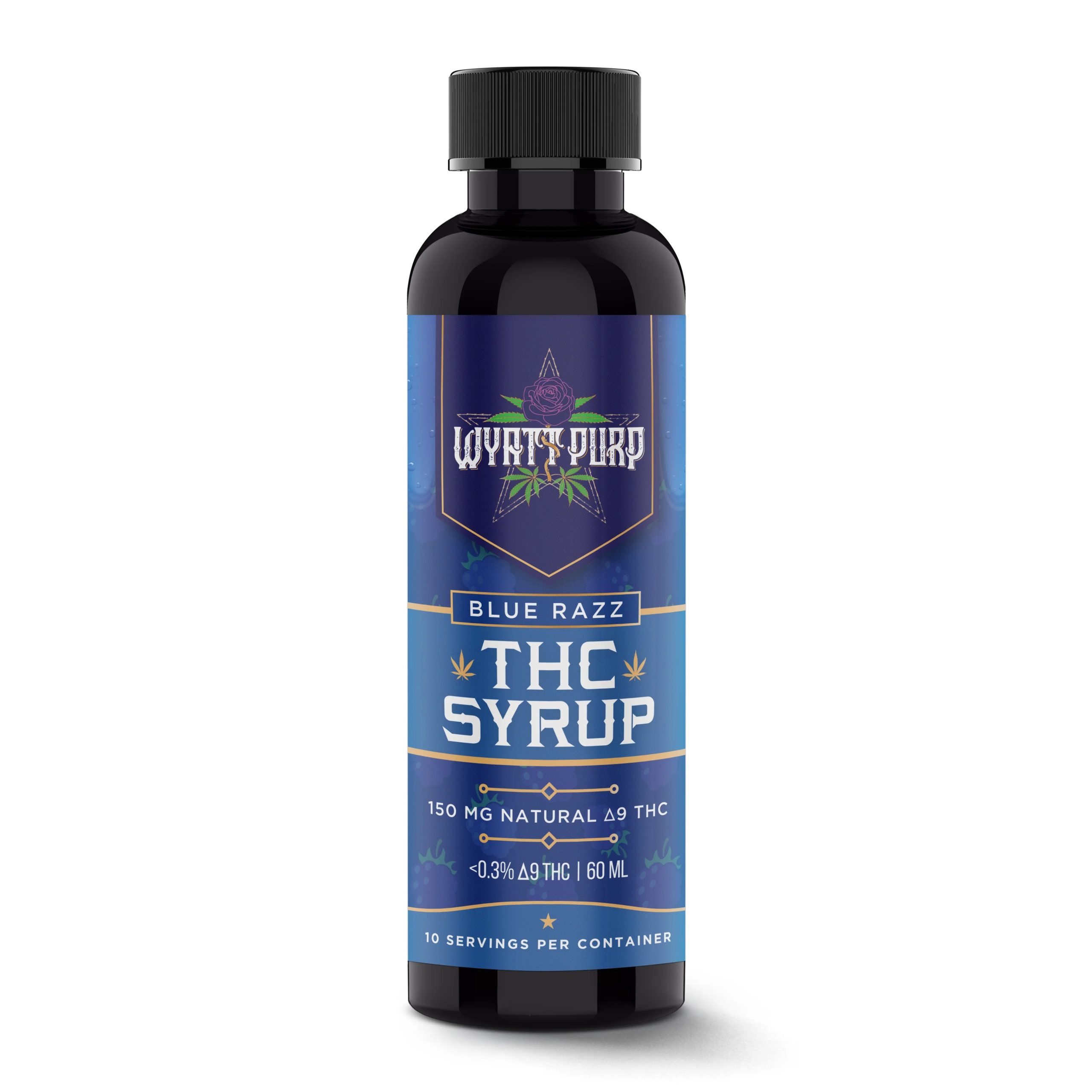 D9 THC Syrups Blue Raspberry